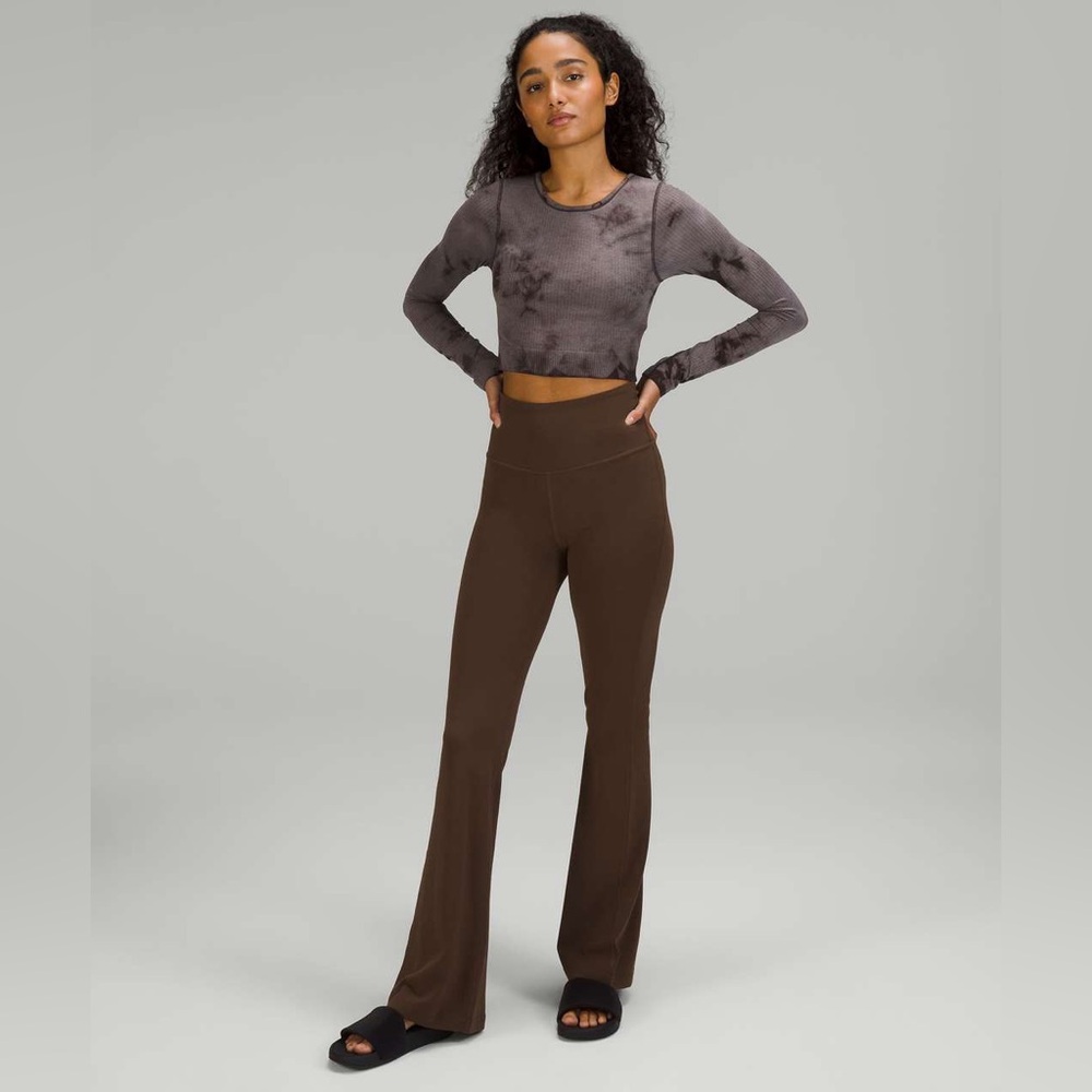 lululemon athletica Dark Brown Flare Leggings